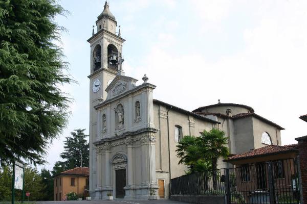 Il profilo della Chiesa di San Michele o le aree verdi del Parco del Lura